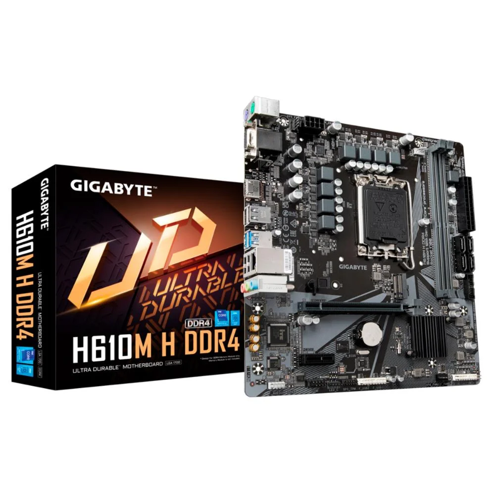 Placa Mãe Gigabyte i3/i5/i7 H610m H Ddr4 12 Geração Placa Mãe Gigabyte i3/i5/i7 H610m H Ddr4 12 Geração