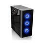 Gabinete Gamer Tt V200 Tg, RGB, Black Tempered Glass - Ca-1k8-00m1wn-01