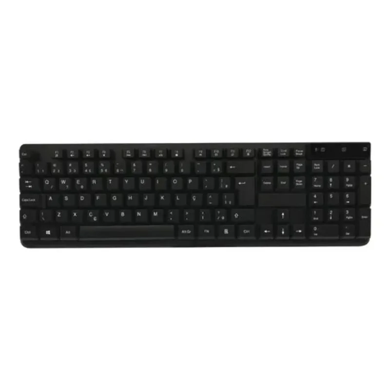 Teclado E Mouse Sem Fio Oex Work Tm408 Preto Abnt2