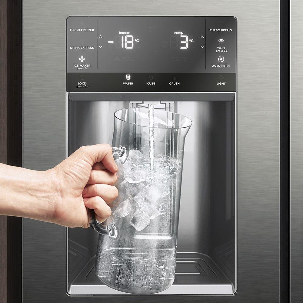 Refrigerador French Door Electrolux De 04 Portas Frost Free Com 585 Litros Flexispace Inox - Dq90x - 110V