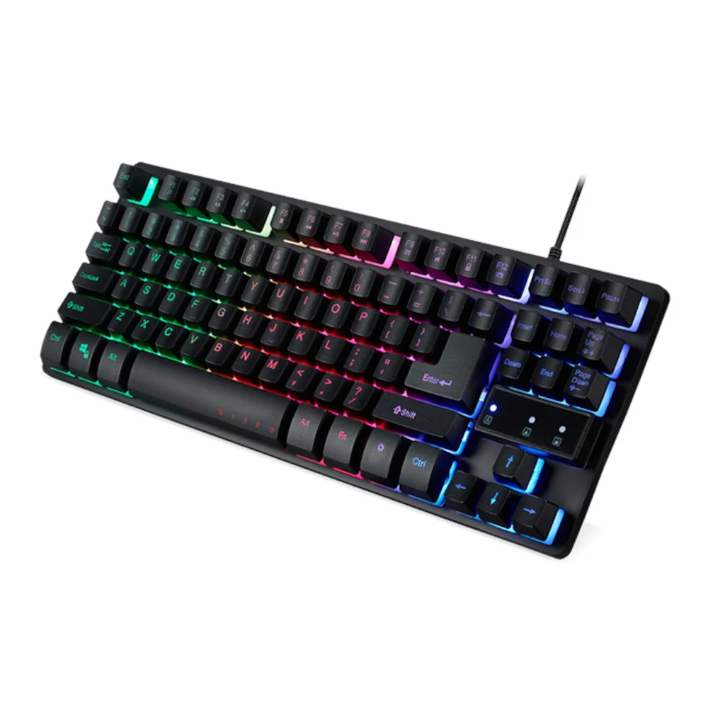 Teclado Gamer Acer Nitro TKL, RGB Led Rainbow, Anti-Ghosting, ABNT2, USB - NKW120 Teclado Gamer Acer Nitro TKL, RGB Led Rainbow, Anti-Ghosting, ABNT2, USB - NKW120