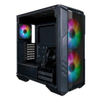 Gabinete Cooler Master Haf 500 - Lateral Em Vidro - 2 Coolers Argb Inclusos - Preto - H500-kgnn-s00