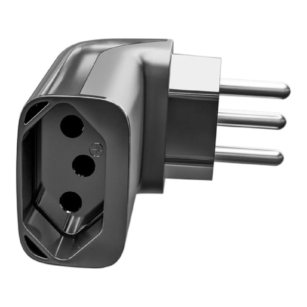 Iclamper Pocket Fit 3 Pinos 20a Dps Proteção Contra Raios E Surtos Elétricos Clamper Preto