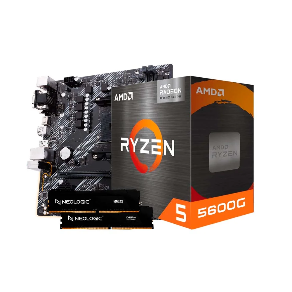 Kit Upgrade AMD Ryzen 5 5600G Mega Maio KaBuM