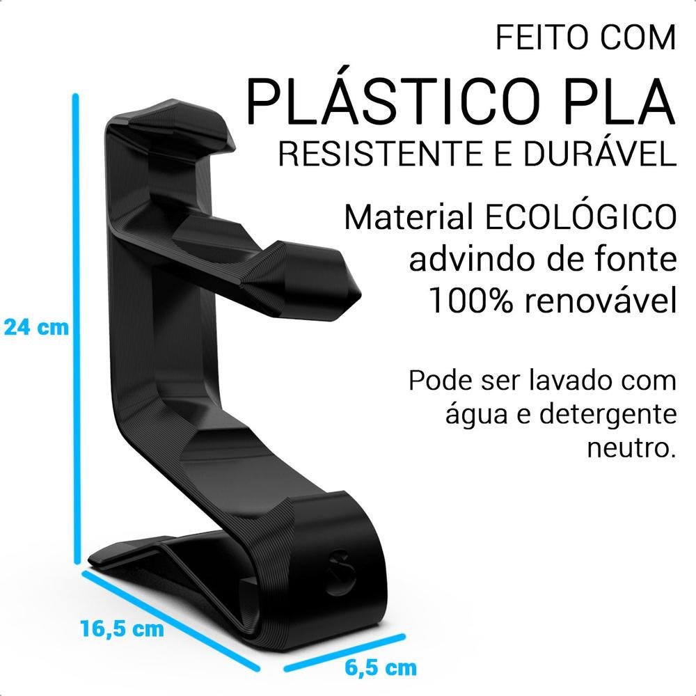 Suporte de Mesa Sculpy Printing Lifestyle  2CTF, para 2 Controles Playstation 5, Headset, Headphone