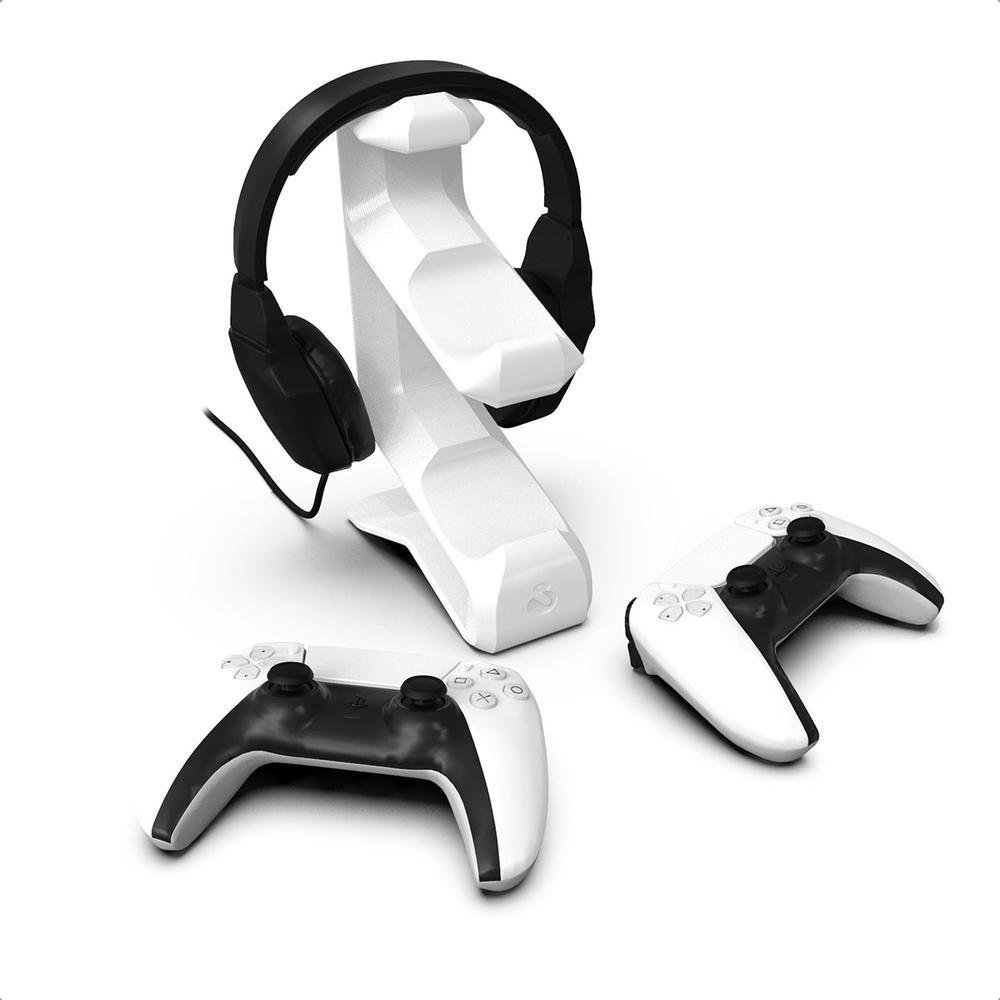 Suporte de Mesa Sculpy Printing Lifestyle  2CTF, para 2 Controles Playstation 5, Headset, Headphone
