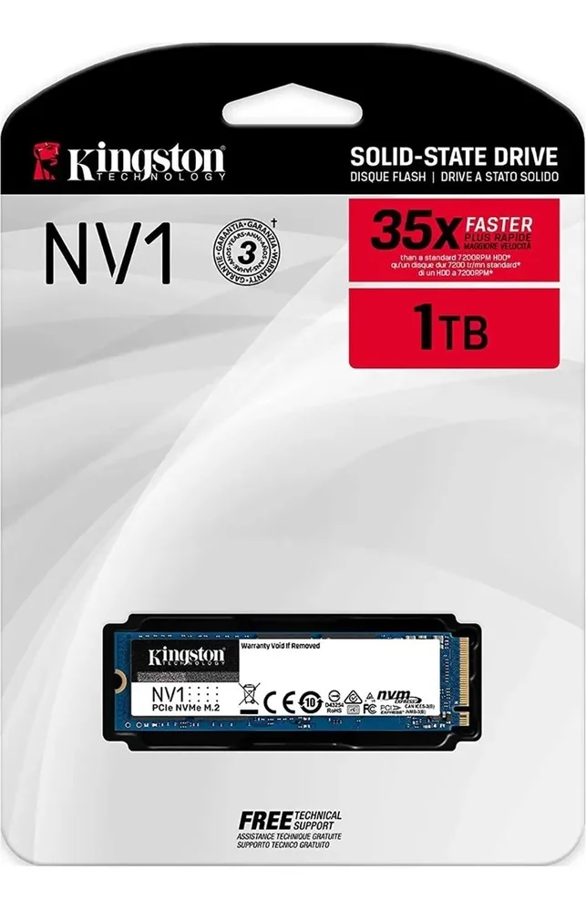 【正常品】 SSD 1TB SSD Kingston M2 Leitura 2100 MBs Snvs1000g KaBuM
