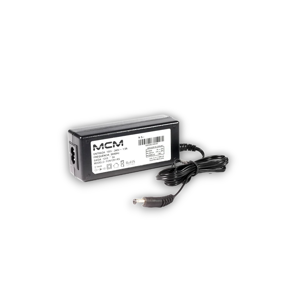 Fonte Cftv Smart Meter, Premium 12,8vcc 5a Com Tomada 50/60hz - Mcm