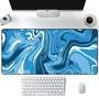 Mouse Pad Gamer Speed Extra Grande Abstract Premium Azul 70x30 Cm