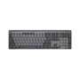 Teclado Mecânico Logitech Mx Mechanical Switch Tactile Quiet RGB S/fio En-us Preto E Cinza