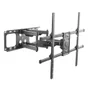 Suporte Articulado de Parede para TV e Monitor de 55" a 90", Com Organizador de Cabos, Já vem Montado, Suporta até 75kg, Preto, A02V8XL, ELG