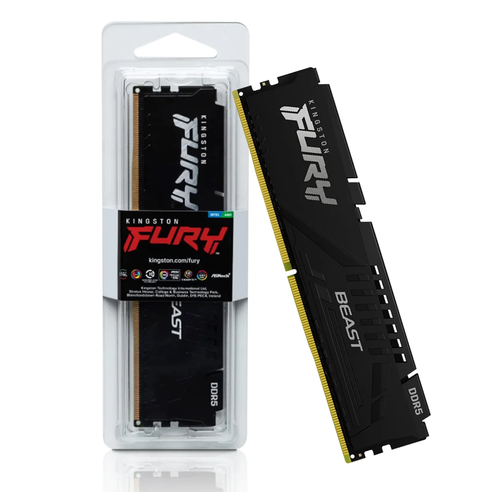 KINGSTON FURY DDR5 6000MHz 16GB 1枚 Memória Kingston Fury Beast 16GB 1x16GB DDR5