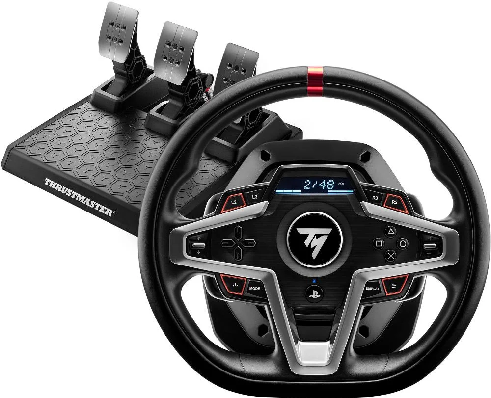 Thrustmaster - Volante De Corrida T248 E Pedais Magnéticos Para Ps5, Ps4, PC - Preto-4169097