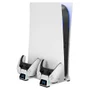 Base Suporte Vertical para Ps5, Multifuncional, com Cooler, Carregador