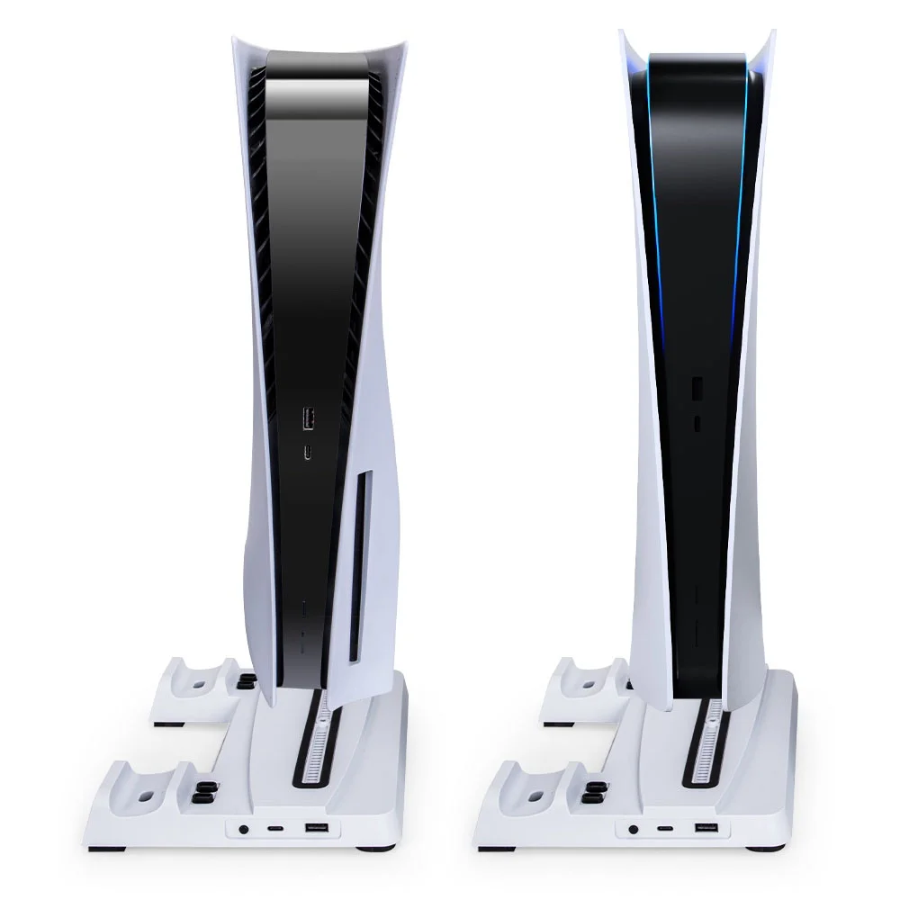 Base Suporte Vertical para Ps5, Multifuncional, com Cooler, Carregador Base Suporte Vertical para Ps5, Multifuncional, com Cooler, Carregador