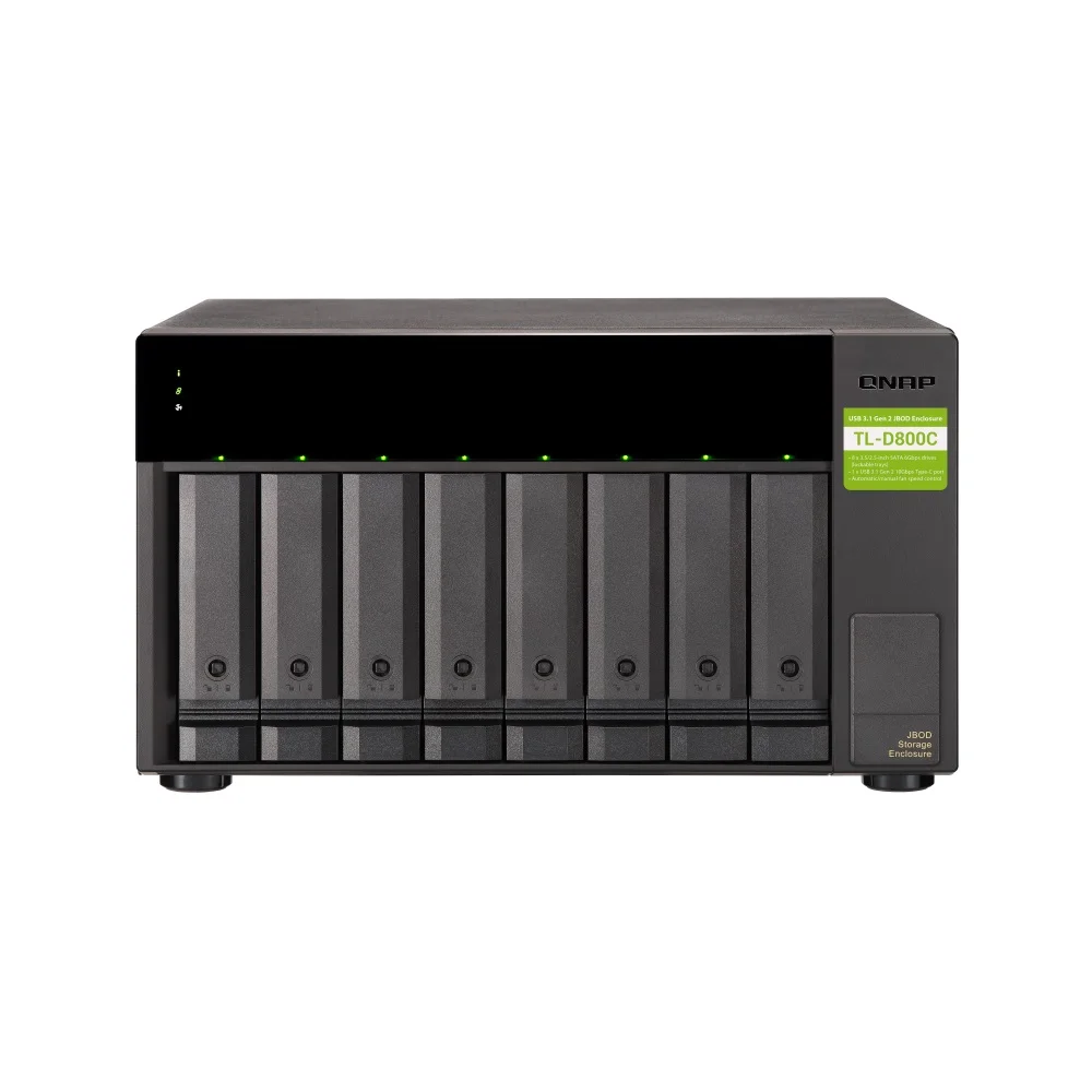 Gabinete De Armazenamento Qnap Storage 8 X 3.5 Polegadas, Sata 6 GB/s 3 GB/s - Tl-d800c-us