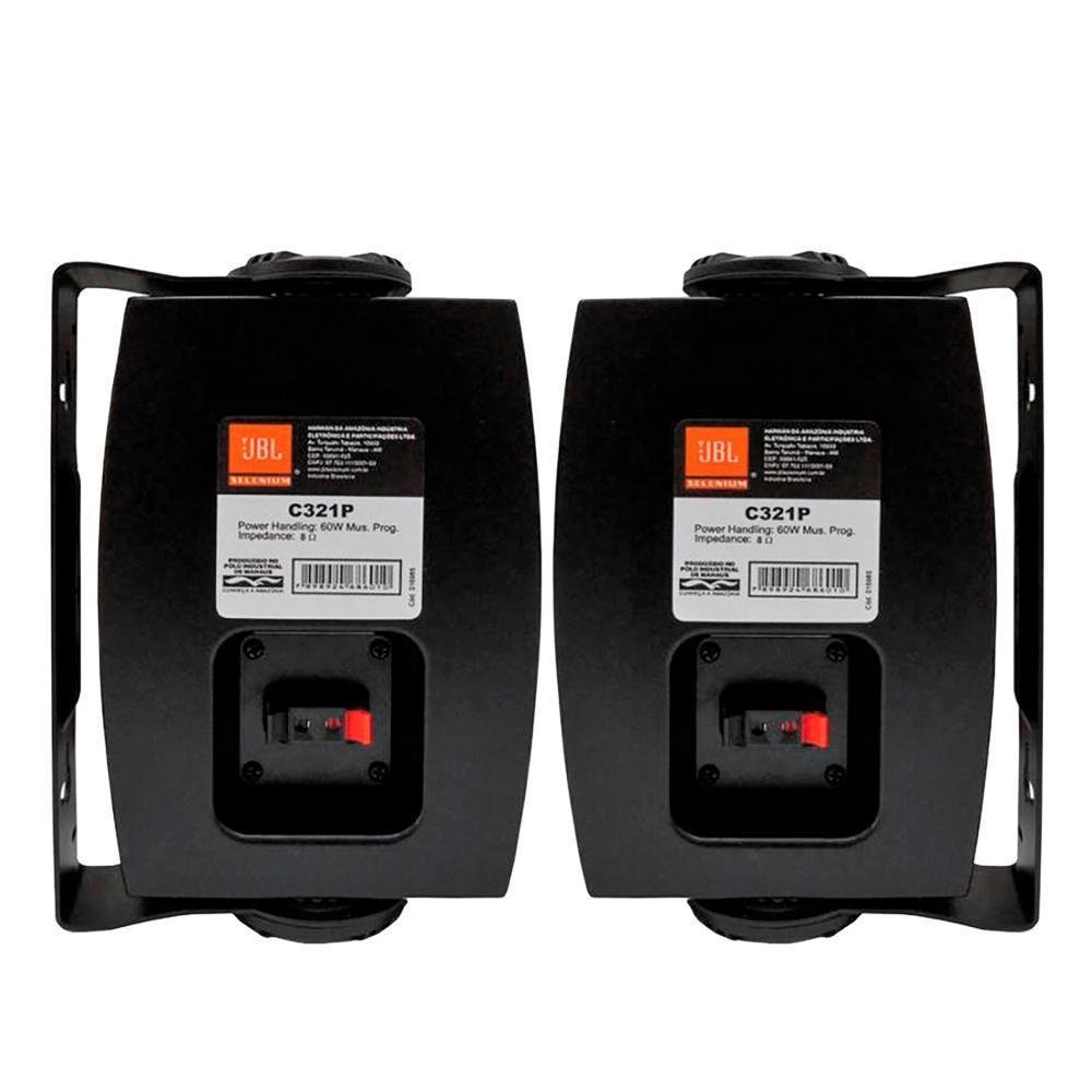 Caixas De Som acústica, JBL, Selenium C321p, Ambiente Interno E Externo 30 Watts - Preto