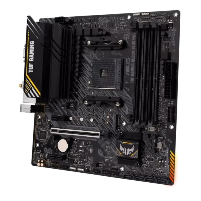 Placa Mãe Asus, A520m-plus, Wifi Tuf Gaming, AM4, DDR4 - M.2 RGB. Placa Mãe Asus, A520m-plus, Wifi Tuf Gaming, AM4, DDR4 - M.2 RGB.
