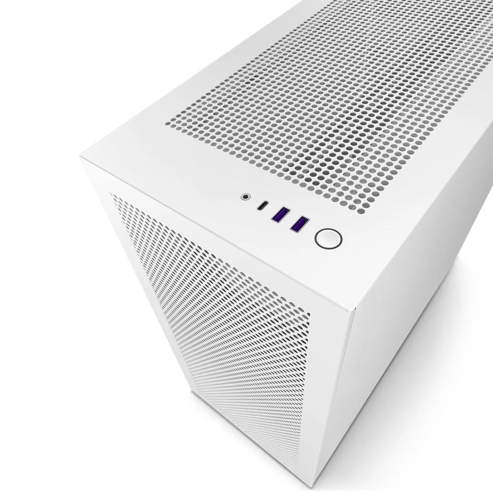 Gabinete Gamer Nzxt Flow Branco Cm-h71fw-01 Gabinete Gamer Nzxt Flow Branco Cm-h71fw-01