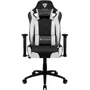 Cadeira Gamer Thunderx3 Profissional Tgc12, Até 120KG, Encosto Reclinável, Couro Sintético, Preta e Branca
