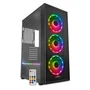Gabinete Gamer Concórdia Glass X3602 RGB com Controle, Fita LED e Fans