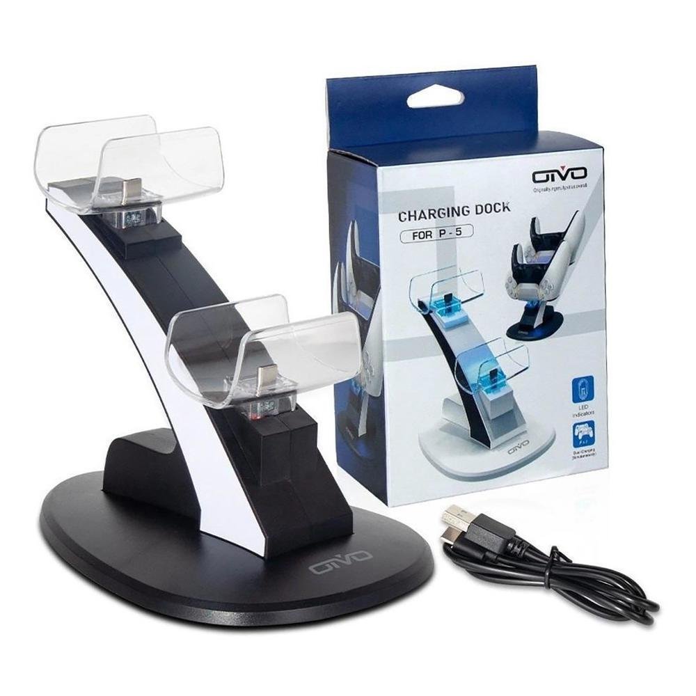 Carregador Dock Gamme, Para Joystick PS5 Carregador Dock Gamme, Para Joystick PS5