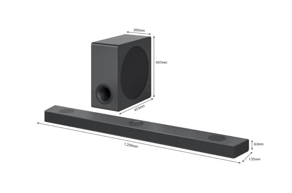 Home Theater Soundbar LG S90qy, Dolby Atmos, Bluetooth, Bivolt - S90qy.abrallk Home Theater Soundbar LG S90qy, Dolby Atmos, Bluetooth, Bivolt - S90qy.abrallk