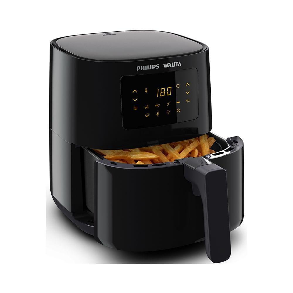 Fritadeira Air Fry Sem Óleo Philips Walita Série 3000 Digital, 4.1L, 1400W, 127V, Preto - RI9252/91