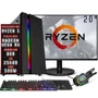 Pc Gamer Completo 3green Force Amd Ryzen 5 8GB Ddr4 Placa De Vídeo Radeon Rx SSD 256GB Monitor 20´´ 75hz Fonte 500w 3gfo-025
