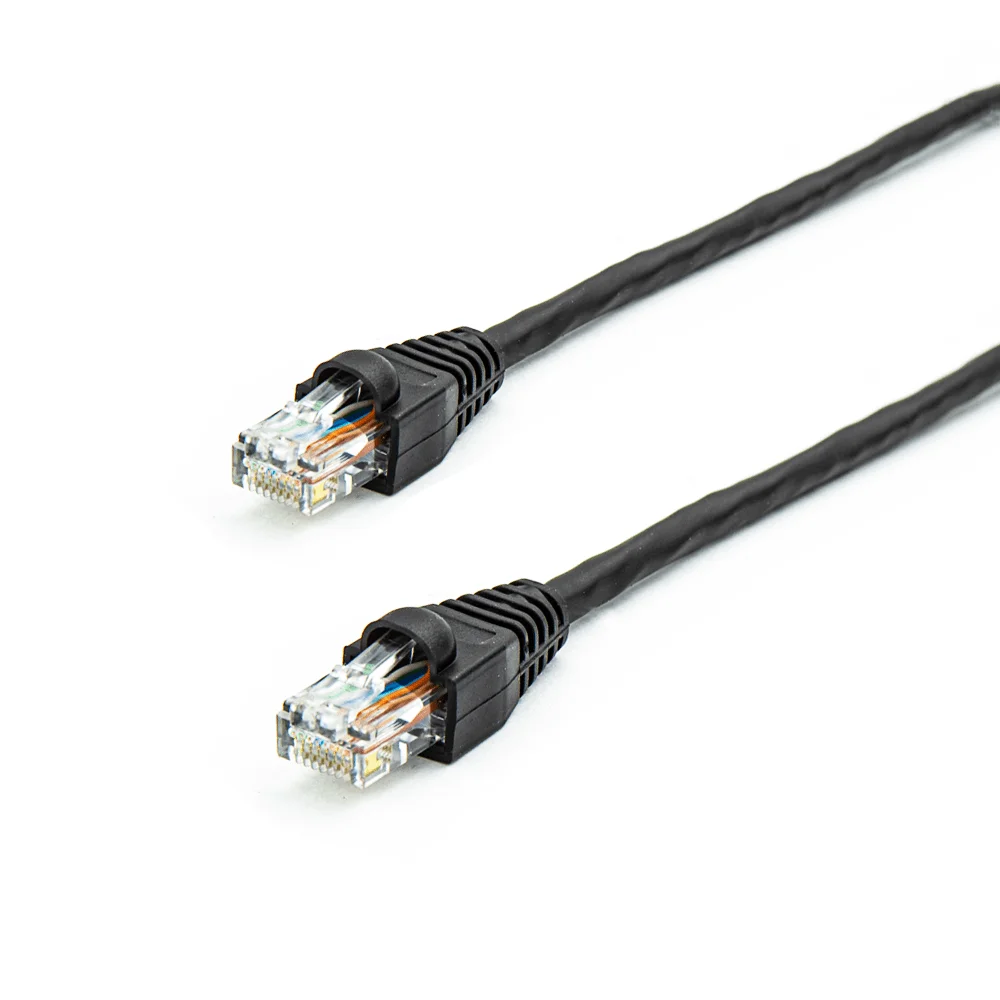 Cabo De Rede Nexans Cat5e Montado, 3 Metros, Preto