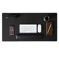 Mouse Pad Kingpad Deskpad 90x40, Extra Grande Couro Sintético -  Preto