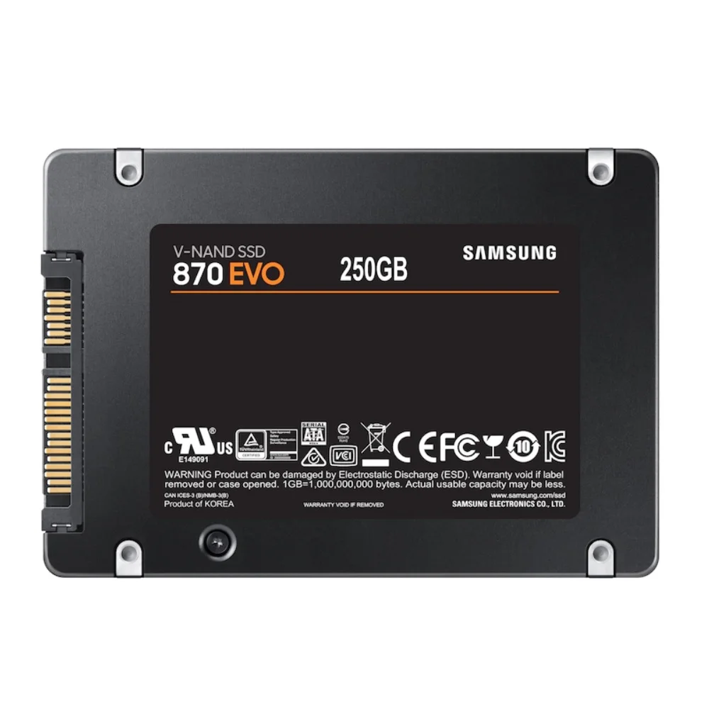 SSD Samsung 870 Evo 250GB Sata Iii 25 KaBuM