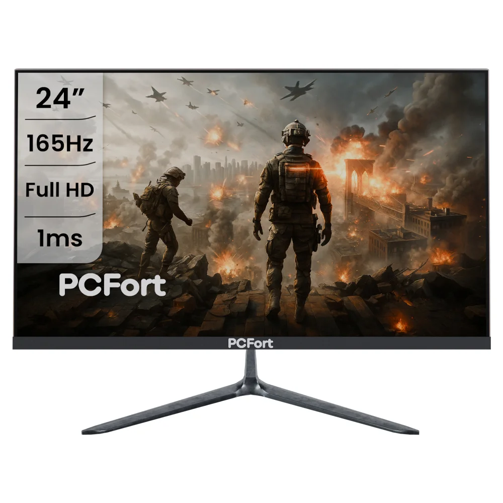 Monitor Concórdia PCFort Gamer 24'' Led Full Hd 165hz Freesync H238F165