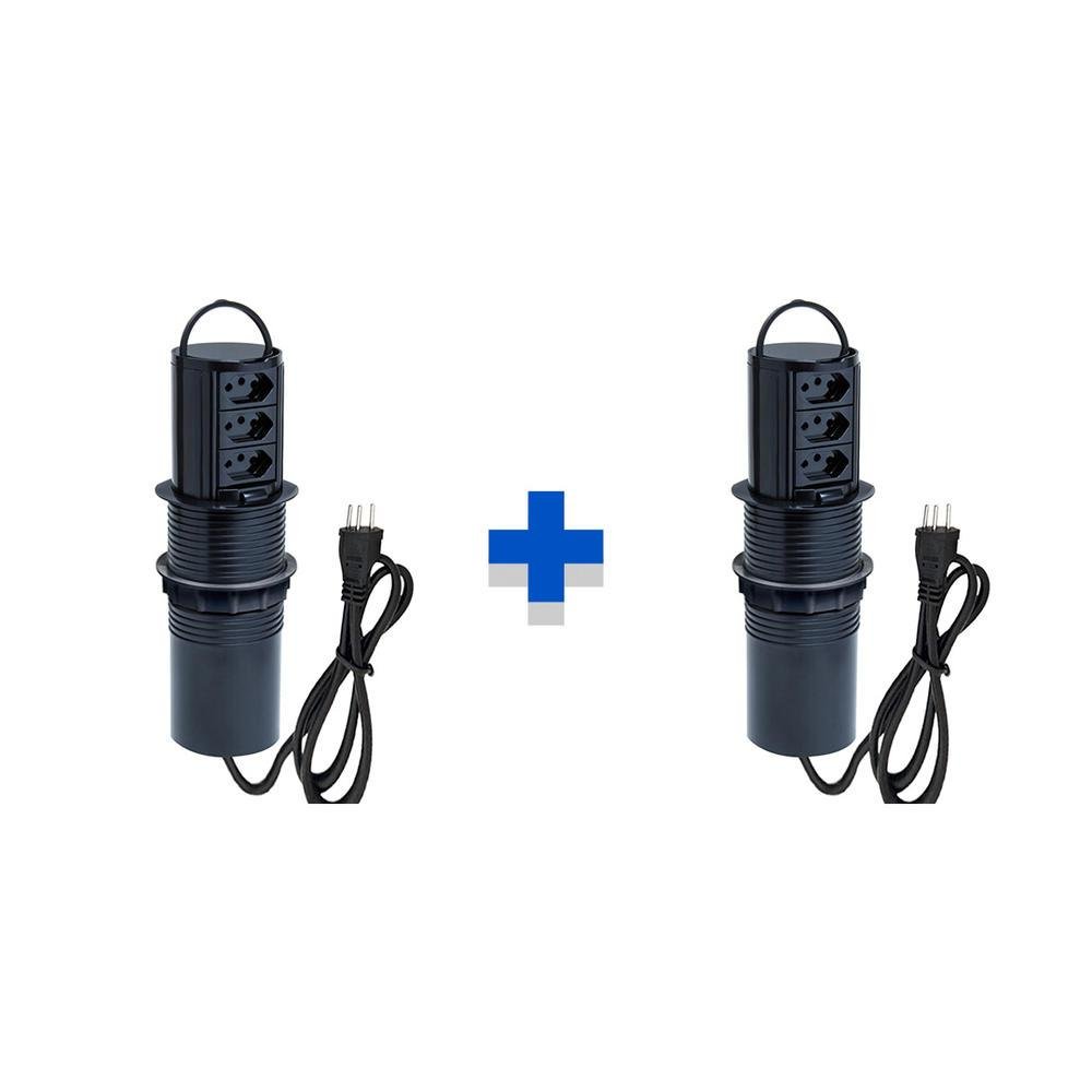 Kit Torres De Tomadas Connect Caixa Tomada Totem Manual, Com Alça, 3 Tomadas 20a Kit Torres De Tomadas Connect Caixa Tomada Totem Manual, Com Alça, 3 Tomadas 20a