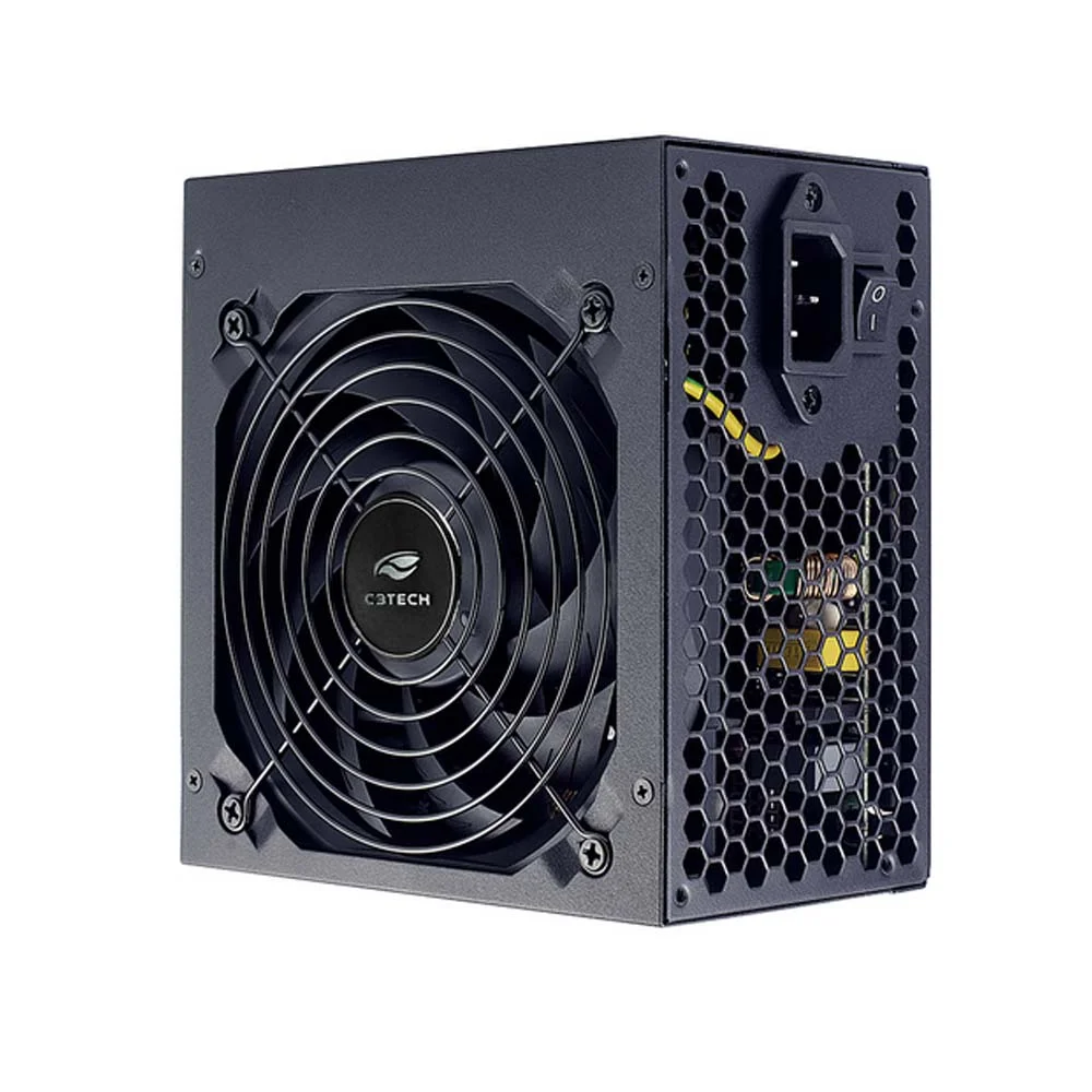 Fonte C3tech Ps-g500, ATX, 500w, 80 Plus White Preto Fonte C3tech Ps-g500, ATX, 500w, 80 Plus White Preto
