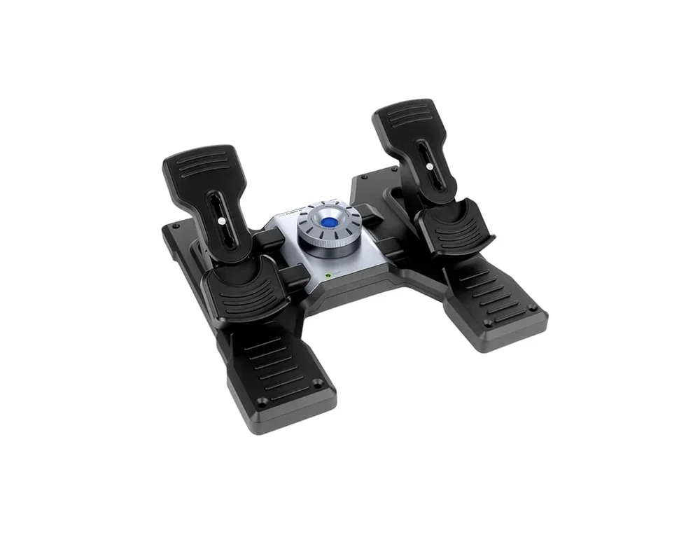 Pedais De Simulador De Voo, Logitech Flight Rudder Pedals, Profissional - 945-000024