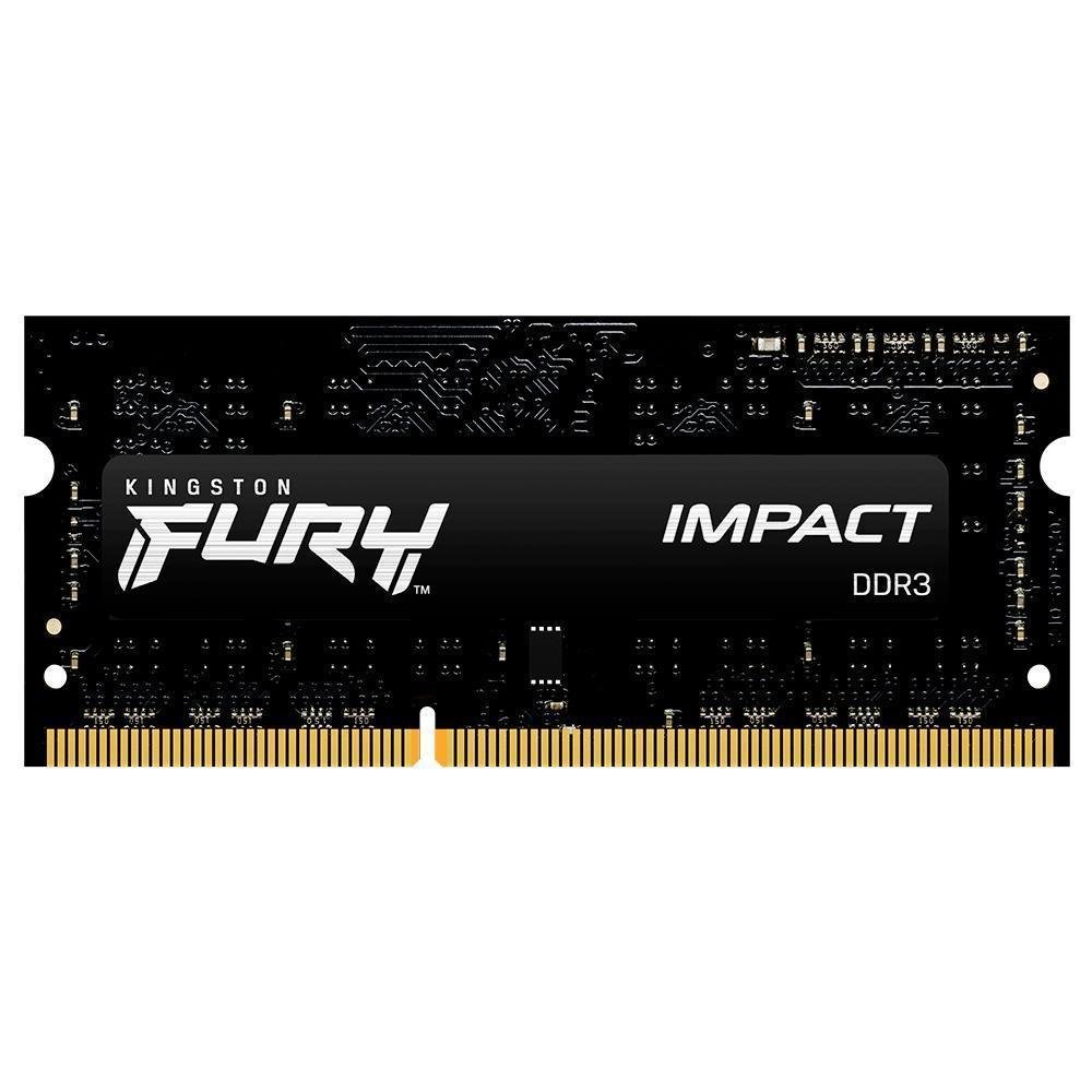 Memoria Kingston Fury Impact, 4GB DDR3, 1600mhz, Cl9, Para Notebook - Kf316ls9ib/4 Memoria Kingston Fury Impact, 4GB DDR3, 1600mhz, Cl9, Para Notebook - Kf316ls9ib/4
