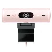 Webcam Logitech Brio 500 FULL HD Rosa KaBuM