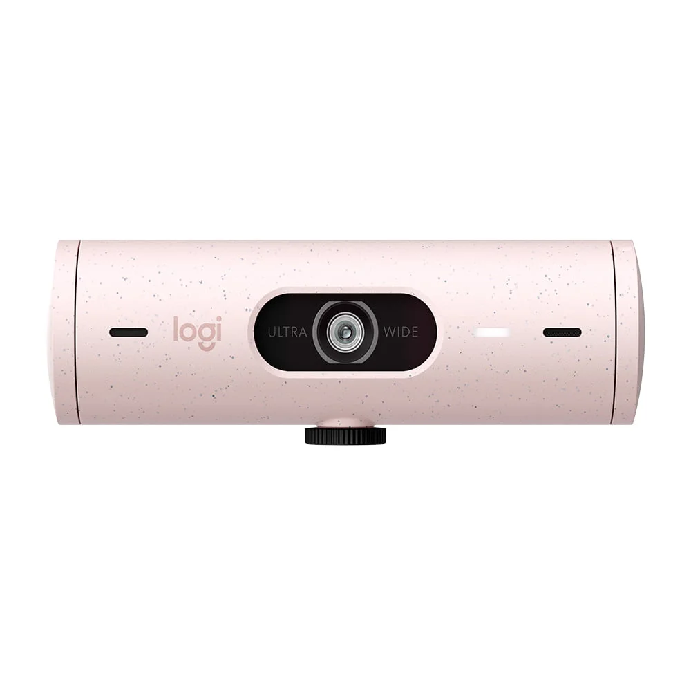 Webcam Logitech Brio 500 FULL HD Rosa KaBuM