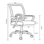 Cadeira De Escritório Fortt Csf02-lj Lisboa, Suporta 120kg, Secretária Base Cromada, Com Rodinha, Laranja