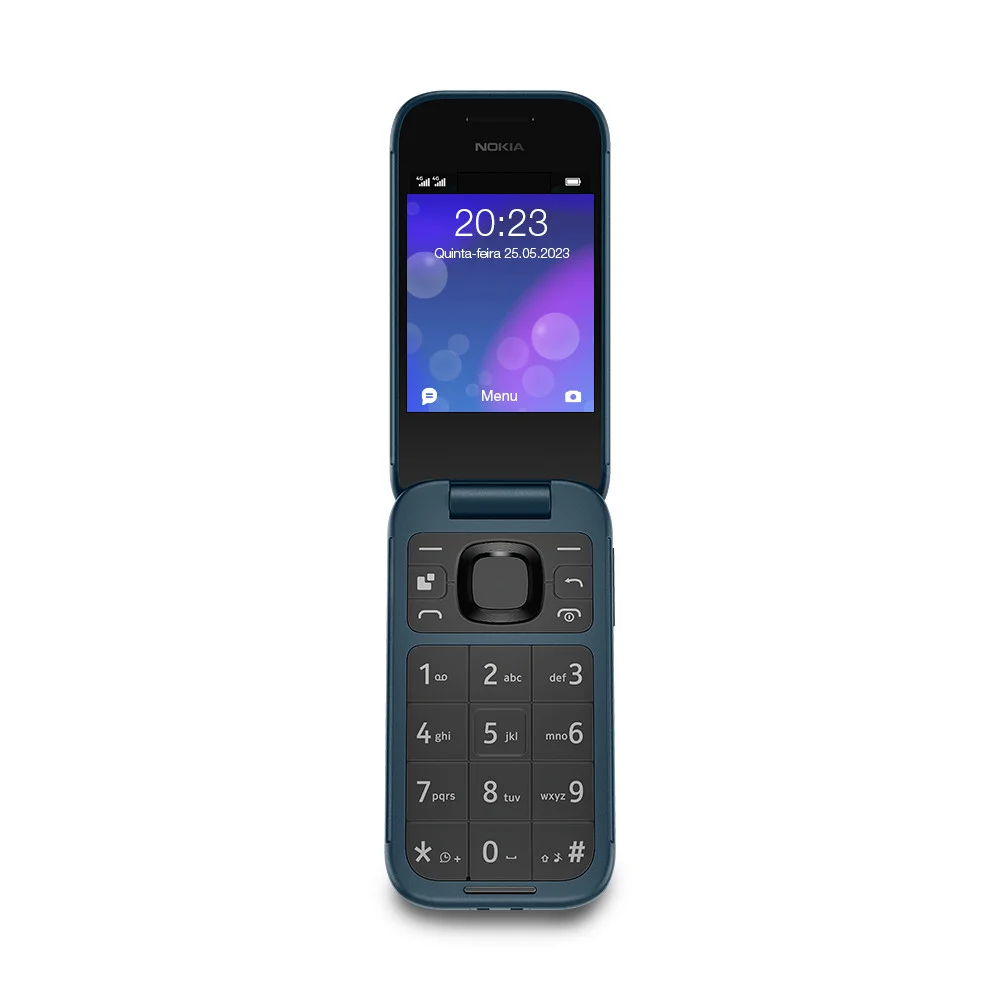 携帯電話（4G）Nokia 2660 Flip ブルー Celular Nokia 2660 Flip 4g Dual Chip Tela Dupla