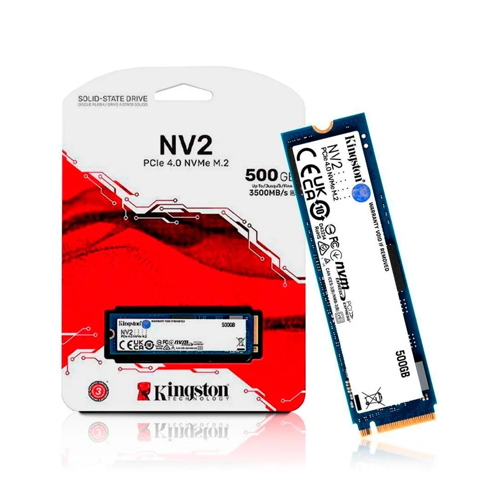 SSD Kingston NV2 500GB M2 2280 PCIe KaBuM