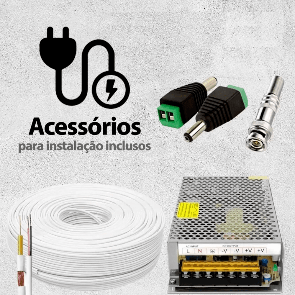 Kit 11 Câmeras Intelbras, Multi Hd, 1120b, DVR 16 Canais, S/ HD
