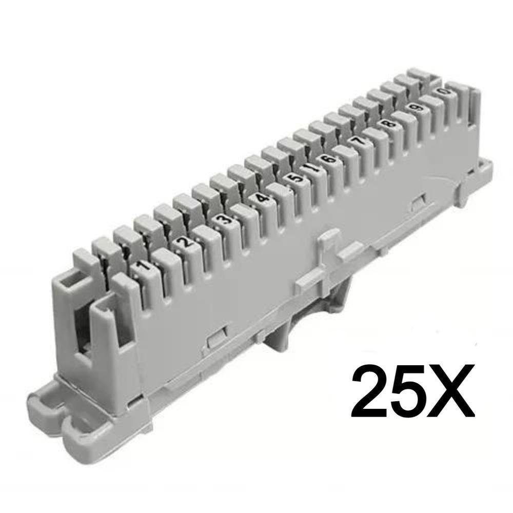 25 Bloco M10 Engate Rápido D Corte Bargoa, 10 Pares - Telefonia