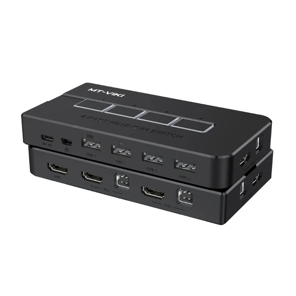 Switch 4 Portas Kvm 4k HDMIUSB 3840x2160 KaBuM