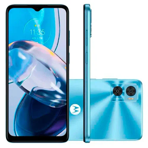 Smartphone Motorola Moto E22, 128GB, 4GB, Tela 6.5 Polegadas, Câmera Traseira 16mp+2mp, Azul Smartphone Motorola Moto E22, 128GB, 4GB, Tela 6.5 Polegadas, Câmera Traseira 16mp+2mp, Azul