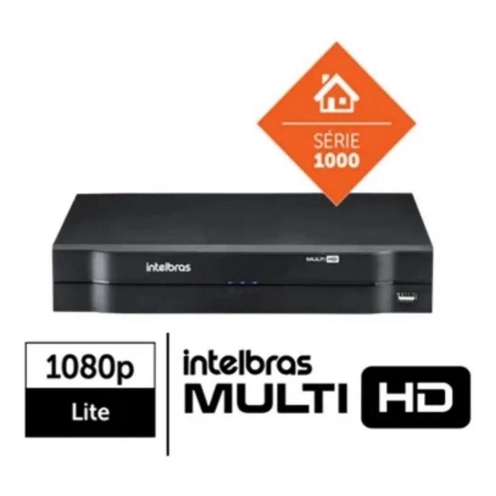 Kit 4 Camera De Seguranca, Intelbras Dome Vhl 1120d, Dvr 4 Canais Multi HD