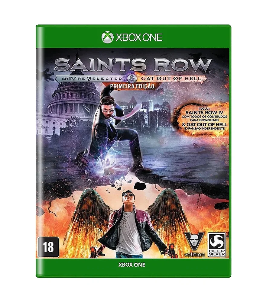 Jogo Saints Row Iv Re-elected & Gat Out Of Hell - Xbox One Jogo Saints Row Iv Re-elected & Gat Out Of Hell - Xbox One
