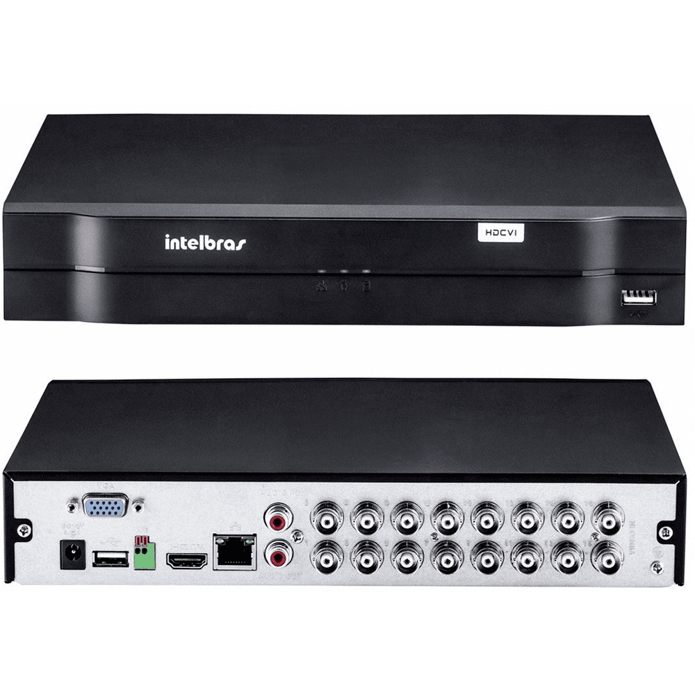 Kit Cftv 16 Cameras Segurança  Hd Dvr Intelbras Mhdx 1116 S/ Hd