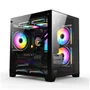 Gabinete Gamer Bpc-345b, Lateral E Frontal Em Vidro, USB 3.0, 4 Coolers Inclusos, Preto